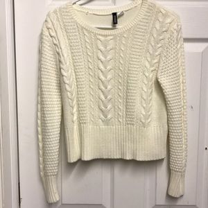 H&M Cable Knit cropped sweater